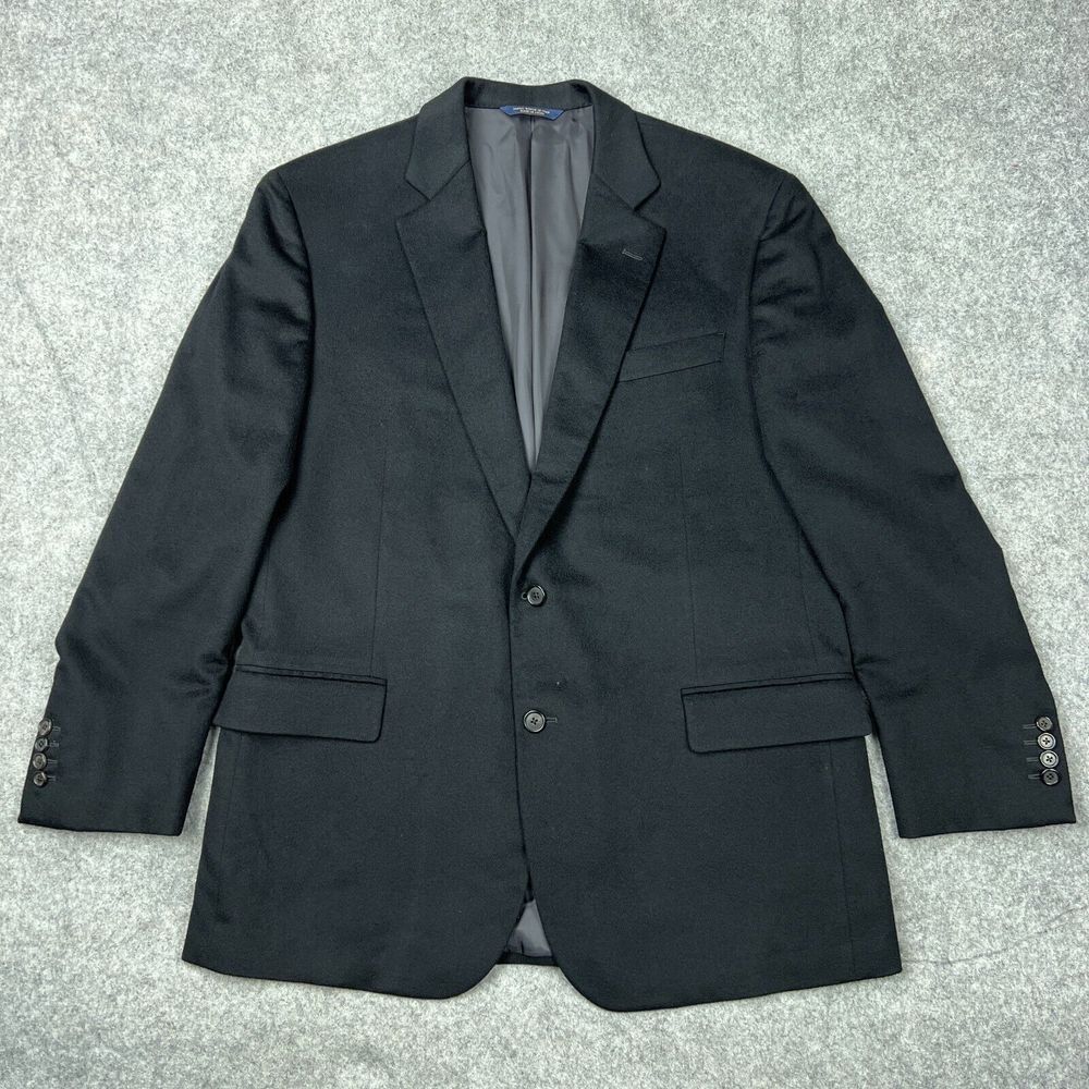 Brooks Brothers Blazer Mens 45R Black 1818 Madison X Loro Piana 100%‎ Cashmere